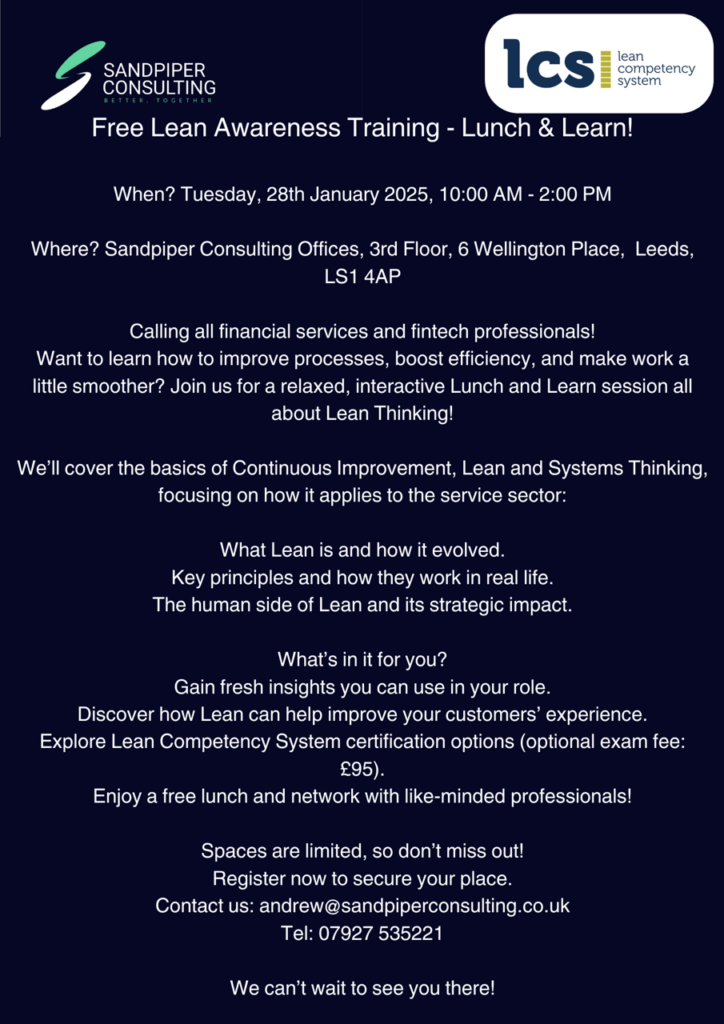 Sandpiper Consulting to host free learn awareness ‘Lunch and Learn’ session 28th, January 2025